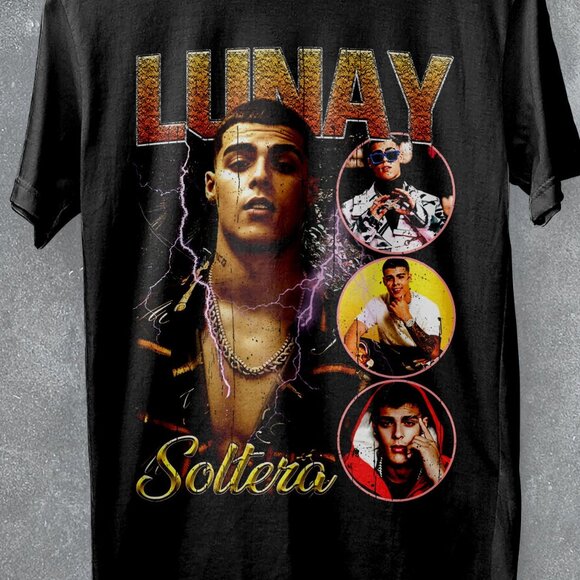 Lunay Bootleg Épico Soltera Puerto Rican Reggaeton Concert Graphic T-Shirt 166 - Picture 2 of 5